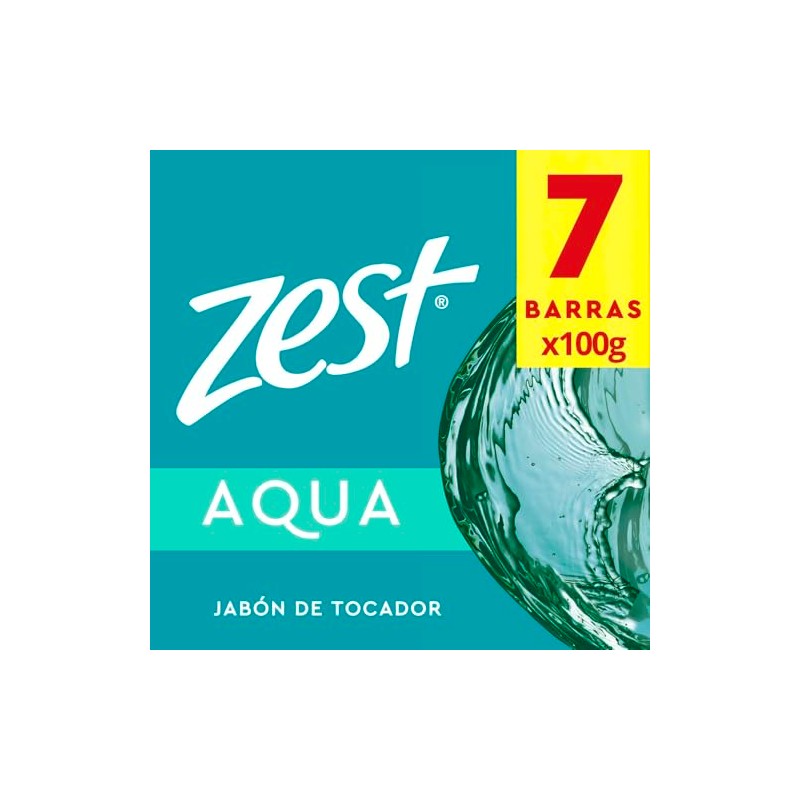 Zest Jabón en Barra Aqua 100 g x 7