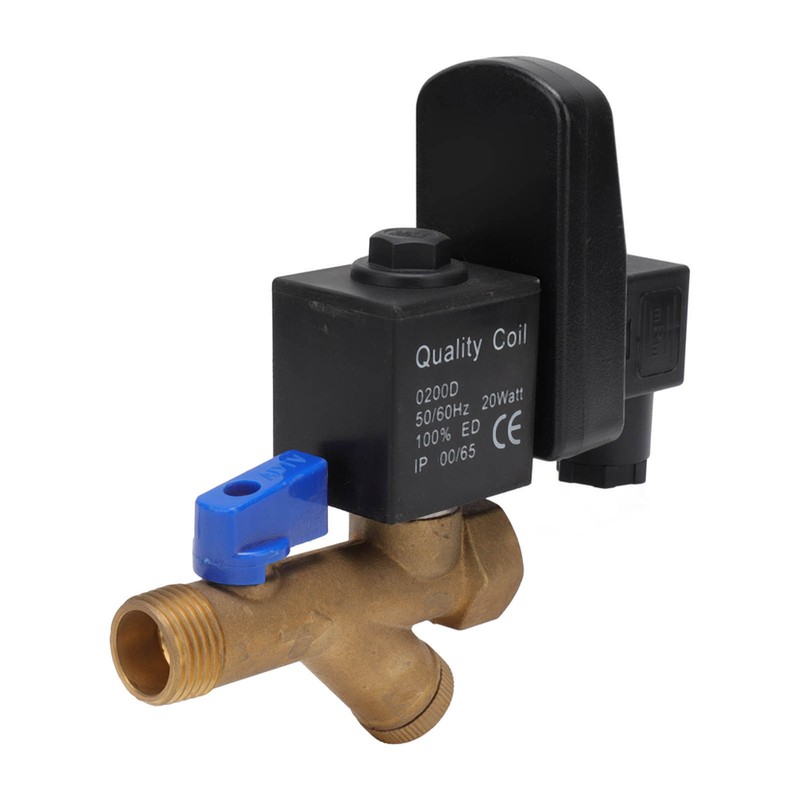 Electronic Drain Valve DN15 G1/2 16bar Working Pressure Brass Noise