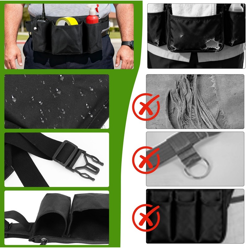 Tool Pouch, Waist Tools Bag Belt, Bottle Holster, Heavy Duty