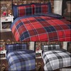 Rapport Home Argyle Tartan Red King Duvet Set