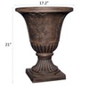 Classic Home & Garden Exquisite Oakmont Resin Urn Planter -
