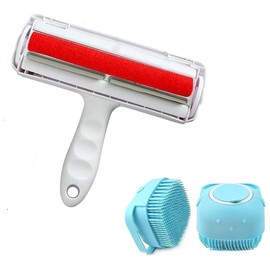 Pet Hair Remover | Cat & Dog Hair Remover for Furniture, Couch, Clothes, Carpet, Car | Portable Pet Hair Remover for Laundry Car Seats, Bedding | Reusable Lint Rollers for Pet Hair Removal Tool