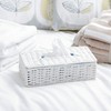 ARPAN Eco-Friendly White Paper Rope Rectangular Tissue Holder Box -
