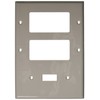 Leviton 3-Gang 1-Toggle 2-Decora/GFCI Device Combination Wallplate, Thermoplastic Nylon, Device