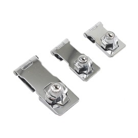 Zinc Alloy Lock Hasp with Key 3 Inch Padlock Hasp Gate Lock (Pack of 2)