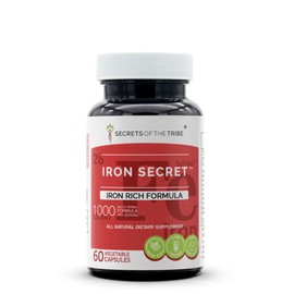Secrets Of The Tribe - Iron Secret, Herbal Supplement Blend, Iron Rich Formula (60 Capsules)