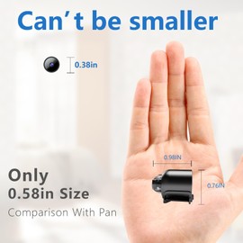 2023 Smallest Wireless WiFi Camera,HD1080P Mini Camera Detector,Smart Home Camera,Baby Monitor,Nanny Cam,Pet Camera with Night Vision,Motion Detection,Cloud Storage for Security with iOS Android APP