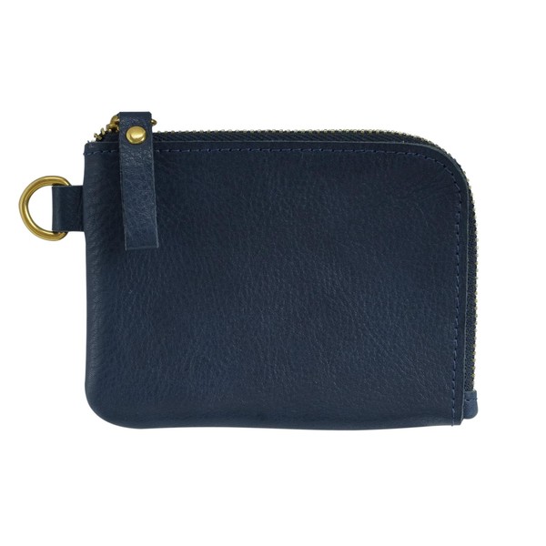 Cygclovia Coin Purse, Men's, Women's, Leather YKK L-Shaped Zipper, Coin