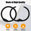 Semrien 100 Pcs 1/2 Inch Binder Rings, Loose Leaf Binder