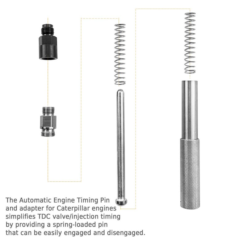 Mekar Automatic Engine Timing Pin with Adapter Compatible for Caterpillar