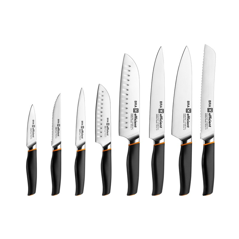 Bra Efficient - Messer Tomatenmesser , Schwarz, 3x3x24 cm