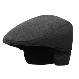 Men’s Flat Cap Newsboy Beret Hat Sun Protection Peaked Hat Bonnet Beret Farmer Hat Outdoor British Style Golf Cap Burton Cap Baker Boy Hat for Golf Driving Black