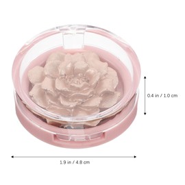 WOONEKY D Flower Design High Gloss Cheek Palette Women's Highlighter Powder Shimmer Glow
