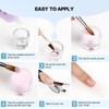 Morovan Acrylic Nail Kit: Clear Pink White Powder and Professional