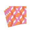 Caspari Entertaining with Colour Theory Cocktail Napkin, Paper, Fuchsia, 12.7