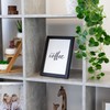 Happy Homewares Contemporary and Stylish Black Veneer Wood Effect A5