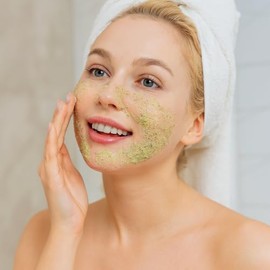 Precision Beauty Exfoliante facial exfoliante de té verde, fórmula antioxidante, sin parabenos, 8 onzas líquidas