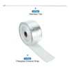 sourcing map Fiberglass Exhaust Wrap Tape, 2" x 16' Silvery