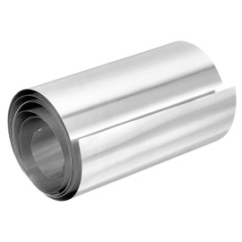 PATIKIL 7.87in x 39.4in Aluminum Flashing, 1pcs Aluminum Flashing Roll Roofing Aluminum Sheet Metal Strip Sheet Roll 0.1mm Shim for Roofs Gutters Door Window Machinery Repair Craft DIY
