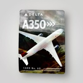 Delta Air Lines Collectible Pilot Trading Card Airbus A350-900 No.60 New