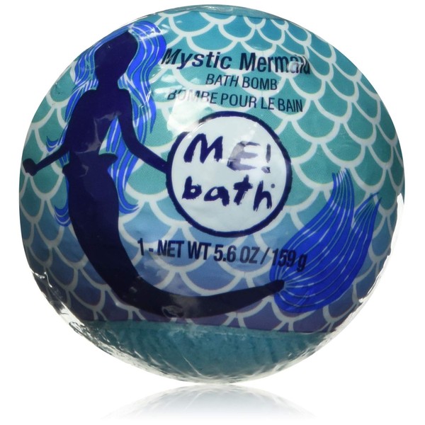 Me! Bath 5.6 Oz Mystic Mermaid Bath Bomb - Cruelty Free, Moisturizing, Blue-Tinted Bath Bomb with Epsom Salt