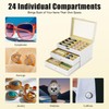 HaoYunNe Sunglasses Organizer 24 Slots Multiple Pairs Glasses Storage Case