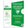 Clairefontaine 96144C Folder with 12 Sheets Grained Drawing Paper, 180