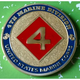 Marine Corps 4th Division Military Challenge Honor Coin