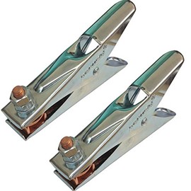 (Pack of 2) Parweld 400A Earth Clamp - Heavy Duty 400AMP Crocodile Welding Earth Clamp