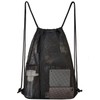 USPECLARE Heavy Duty Mesh Drawstring bag for Soccer Ball，Beach Toys