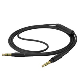 Geekria Audio Cable with Mic Compatible with Plantronics BackBeat PRO 2 Headphones Cable, 1/8" (3.5mm) to 3.5mm Replacement Stereo Cord with Inline Microphone and Volume Control (4 ft/1.2 m)
