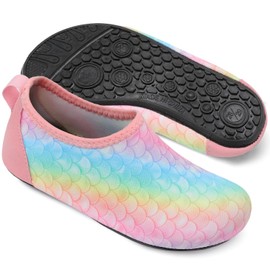 JOINFREE Boys and Girls Quick -Dry Beach Shoes Toddlers Summer Sports Aqua Shoes PinkBlue Scale 2.5-3.5 Little Kid