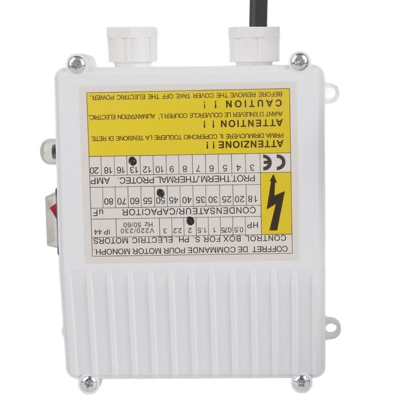Pump Control Box Bulit in Thermal Protection Circuit Breaker Controller
