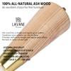 4 inch Ash Wood Furniture Legs with Gold Caps, LAVANE