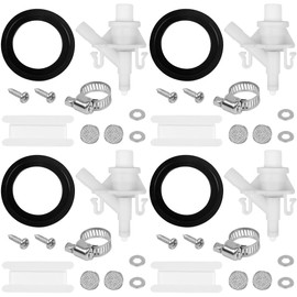 4 PACK 385311641 RV toilet valve kit Fits for Dometic 300|301|310|311|320 |321 Pedal-Flush Toilets Leakage Resistance RV Toilet Parts With Flush Ball Seal
