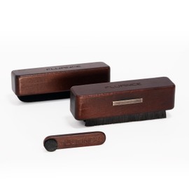 Fluance 3-in-1 Vinyl Record & Stylus Cleaning Kit with Anti-Static Carbon Fiber Brush, Velvet Brush, Stylus Brush - Precise Cleaning to Restore Sound Quality (VB65)