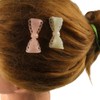 3PCs Jelly Color Bow Hair Clip Hair Barrettes, Plastic Acetic