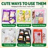 100PCS Mylar Bags Resealable Black Small Smell Proof Bags 2.75x3.93