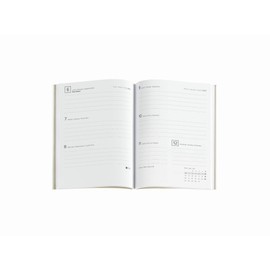 MIQUELRIUS 2021 Luxor Annual Diary - Catalan, Week View, Size 122 x 168 mm, Paper 70 g, Semi-Leather Cover, Black