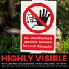 RDLCAR No Unauthorized Persons Allowed Beyond This Point - Safety