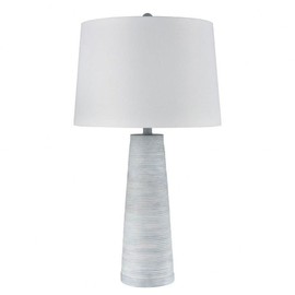 Stylecraft Home Collection Conical - 1 Light Table Lamp-31.5 Inches Tall and 6.25 Inches Wide-Light Blue Washed Finish