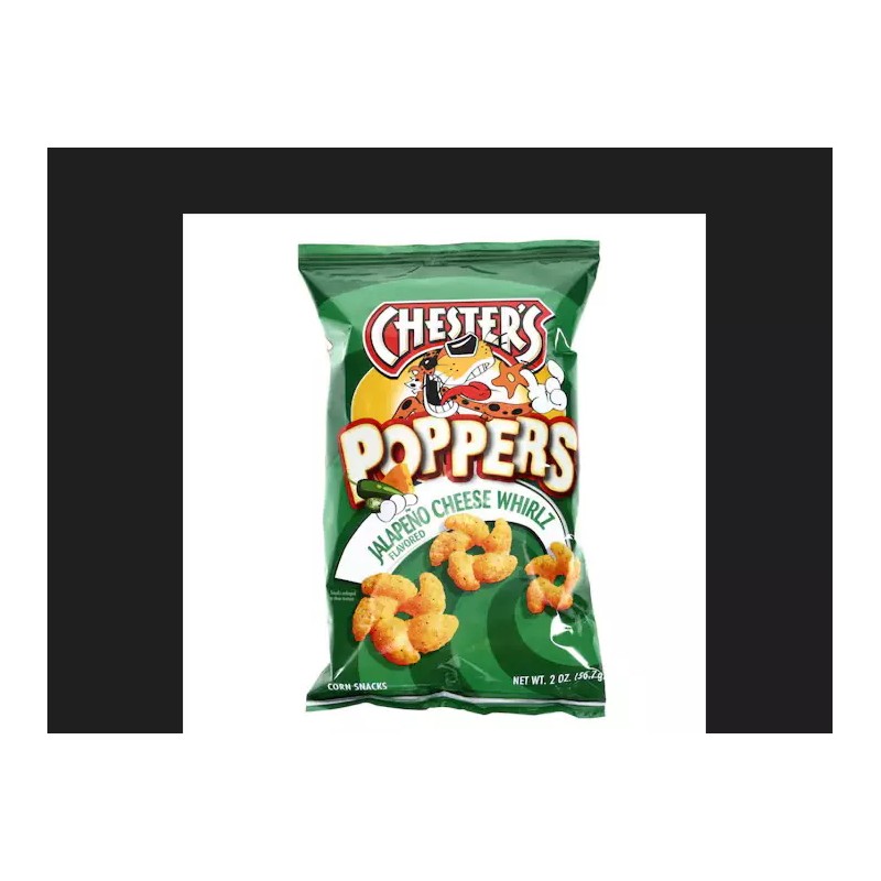 Lays (RARE) Discontinued Chesters Poppers Jalapeno Cheese Whirlz Corn Snacks