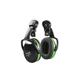 Hellberg Safety Secure 1 Ear Defenders for Helmet Mounting, 42001-001, Professional Hearing Protection for Low to Medium Noise (Level 1), Green