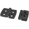 6 PCS Nylon Hinges – Cabinet Door Bearing Hinges, Black