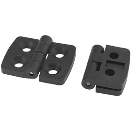 6 PCS Nylon Hinges – Cabinet Door Bearing Hinges, Black Plastic Hinges (40 * 30mm)