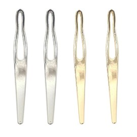 4 Pieces Retighten Tool, Dreadlock Tool for Hair, Dreadlock Crochet Needle, Needle Crochet for Hair Extensions Styling Tools Loc Maintenance (Silvery,Gold, 6.6CM)