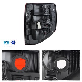 AKKON - Fit 2021 2022 2023 2024 Ford Bronco Sport 21-24 LED Red Clear Len Tail Light Rear Brake Lamp OE Style Driver Left Side Direct Replacement