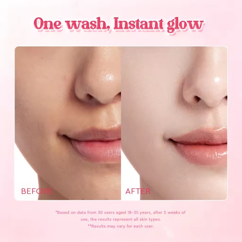 Glad2Glow Niacinamide Serum Facial Wash Cleanser Brightening Hydrating Glowing Face
