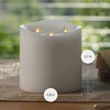 Luminara Tri-Flame Grand Flameless Candle 5.8" x 5.7" Moving Flame