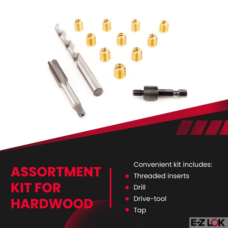 E-Z LOK Threaded Insert Installation Repair Tool Kit for Hard